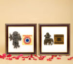Buy Pyrite Hanuman Ji & Shani Dev frame online
