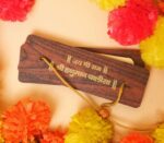 Pyrite Hanuman Ji frame with Hanuman Chalisa